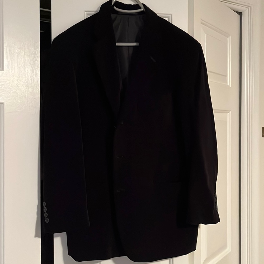 Zagato signature collection blazer. Black. 42S.